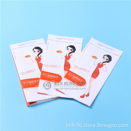 SGS Approved Custom Gusset White Kraft Paper Bags for cookies